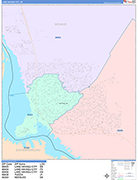 Lake Havasu City Wall Map Color Cast Style